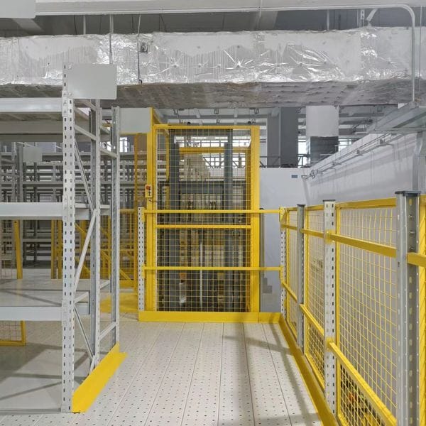 Guarded Material Lift Access