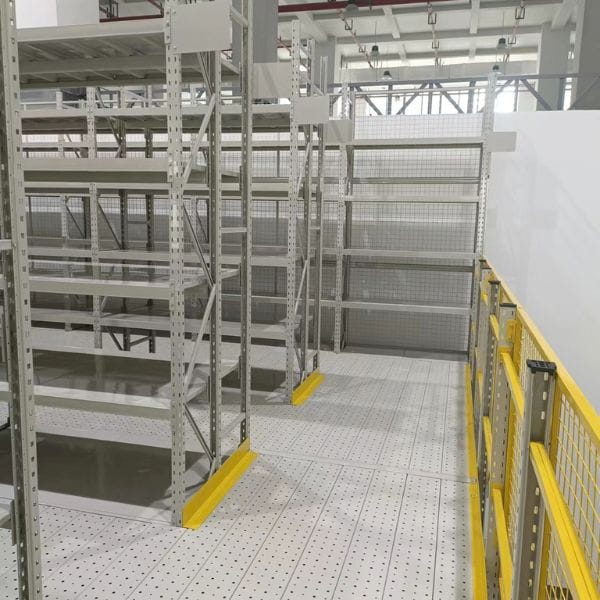 Upper-Level Shelving Area