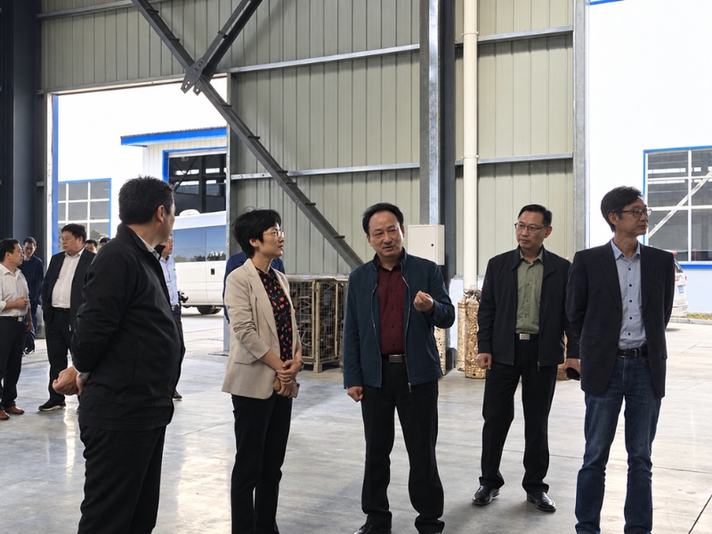 Lai’an County leaders tour RONNDE’s Anhui factory and learn about its production operations.