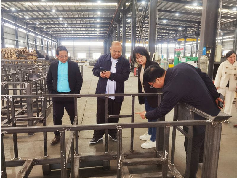 Singapore Customers Inspect Product Structure